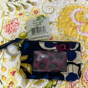 NWT vera Bradley zip ID case